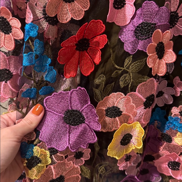 Floral Embroidered Skirt - Picture 2 of 3